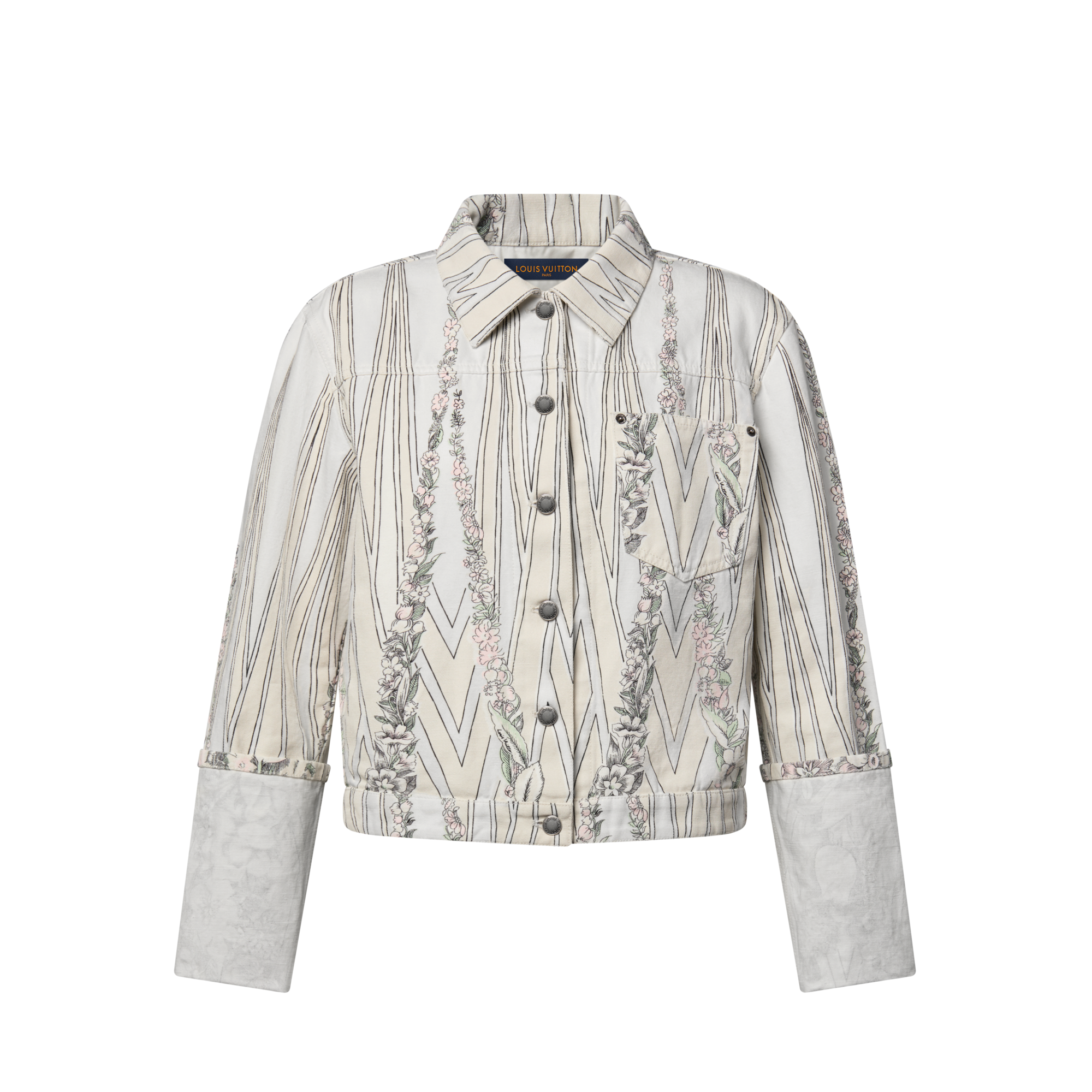 ジャケット・アウター Louis Vuitton Flower Embroidered Jacket PAUSE or Skip: Louis Vuitton Flower Embroidered Denim Jacket